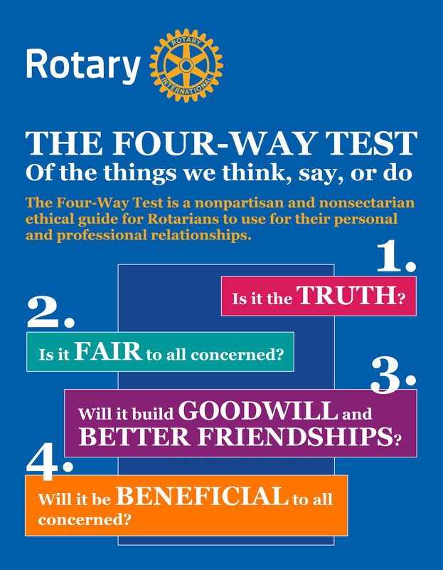 The Four-Way Test of Rotary